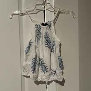 Womens small “Streetwear Society” cropped flower tank top